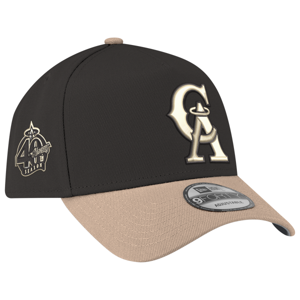 New Era MLB 9FORTY A-Frame - Adult - Black/Tan - Image 3