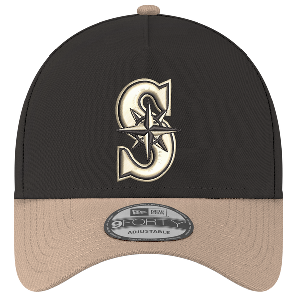 New Era MLB 9FORTY A-Frame - Adult - Black/Tan - Image 2