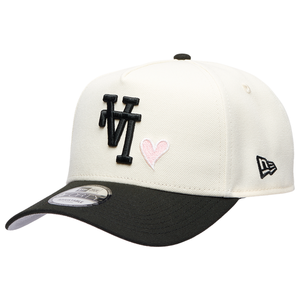 New Era 940AF MLB UPSD Heart Cap - Adult - White/Black