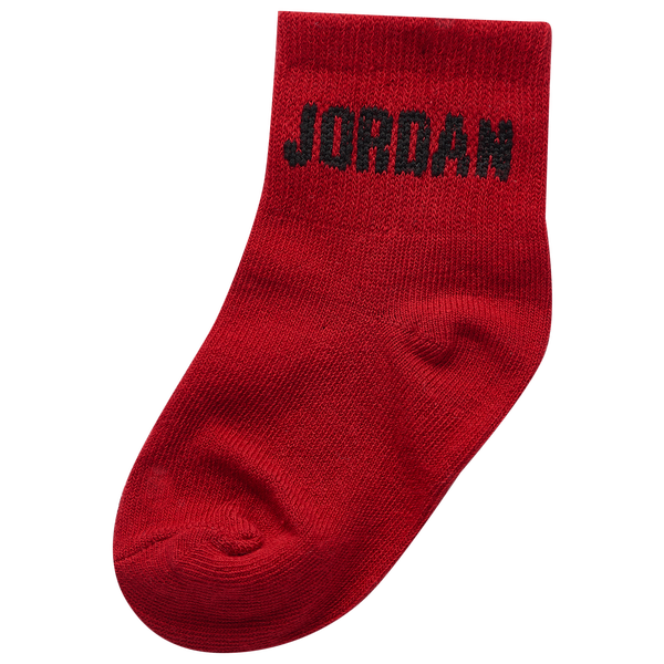 Jordan Everyday Essential 6 Pack Socks - Boys' Infant - Gym Red/Carbon Heather - Image 3