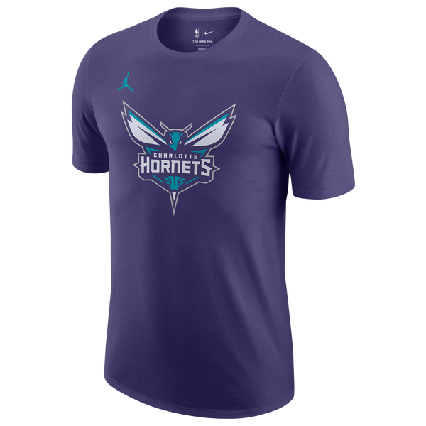 Nike Charlotte Hornets Team Logo Short Sleeve T-Shirt - Men's - Purple