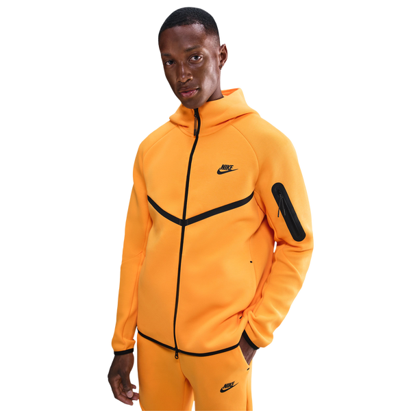 Nike NRG Tech Fleece Full Zip Windrunner Hoodie - Men's - Orange/Black