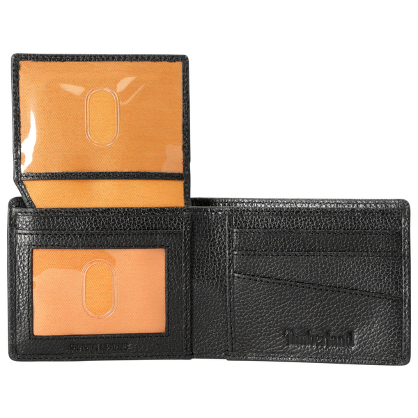 Timberland Metal Tree Logo Passcase Wallet - Men's - Black - Image 3