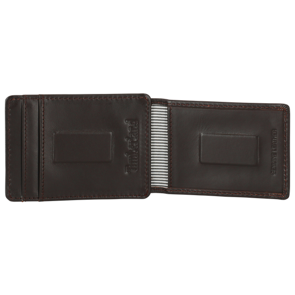 Timberland Magnetic Clip Front Pocket Wallet - Men's - Brown - Image 3