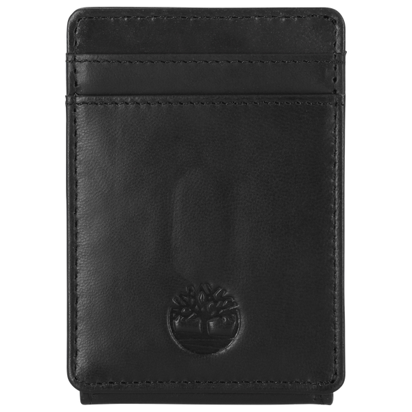 Timberland Magnetic Clip Front Pocket Wallet - Men's - Black