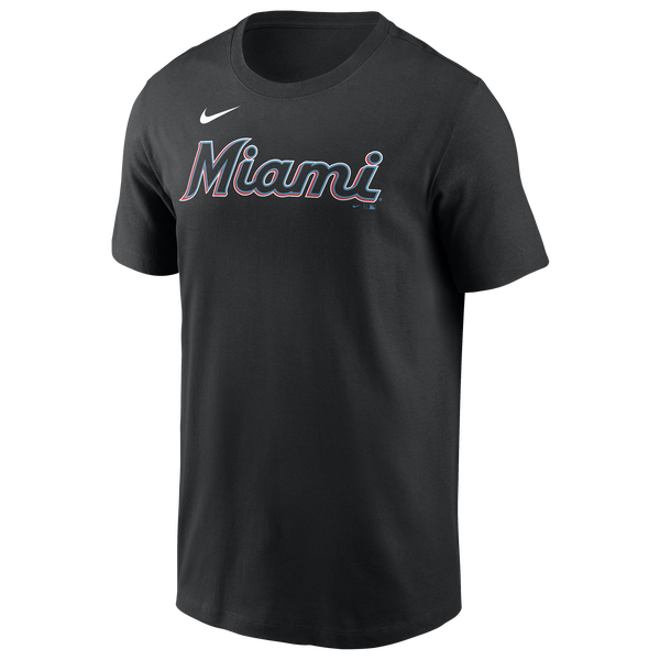 Nike Miami Marlins Name & Number T-Shirt - Men's - Black - Image 2