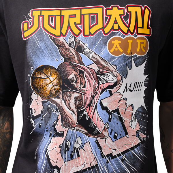 Jordan Anime 85 Short Sleeve Crew - Men's - Black - Image 3