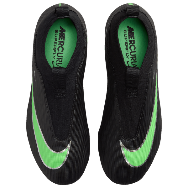 Nike Jr Superfly 11 Academy Fg/Mg T - Boys' Grade School - Black/Illusion Green/Black - Image 4