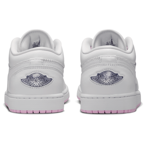 Jordan Air Jordan 1 Low SE - Men's - Summit White/Light Arctic Pink/Silver - Image 3