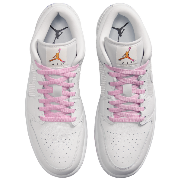 Jordan Air Jordan 1 Low SE - Men's - Summit White/Light Arctic Pink/Silver - Image 4