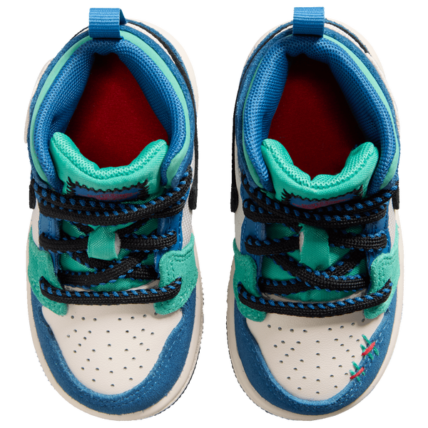 Jordan Jordan 1 Mid SE - Boys' Toddler - Chalk/University Red/True Blue - Image 4