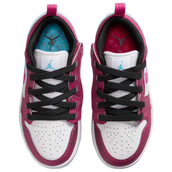 Jordan 1 Low Alt SE FEM - Girls' Preschool - Pink/Black/White - Image 4