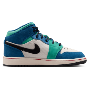 Jordan Air Jordan 1 Mid SE - Boys' Grade School - Chalk/University Red/True Blue