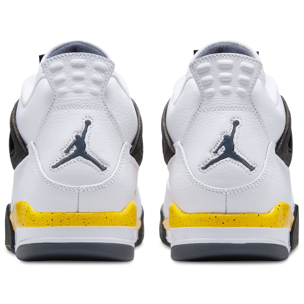 Jordan Air Jordan Retro 4 - Men's - White/Yellow - Image 3