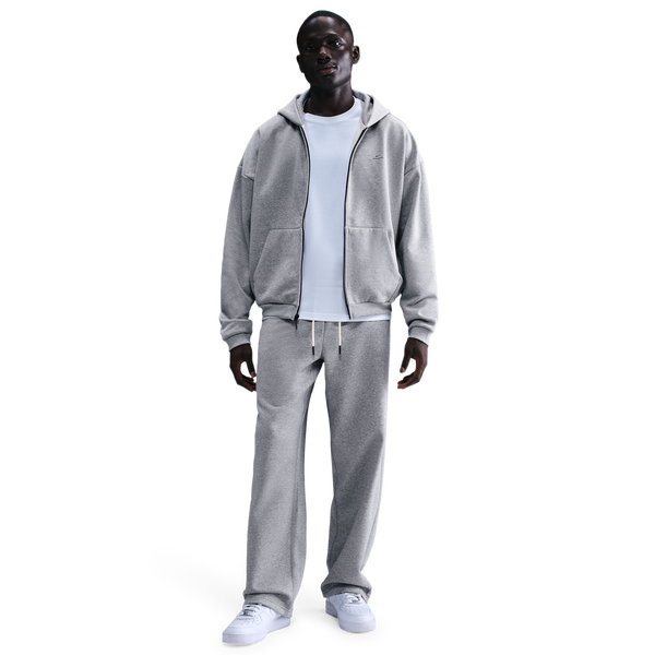 Nike TF SI Brush Hoodie - Men's - Dk Grey Heather/Black - Image 3