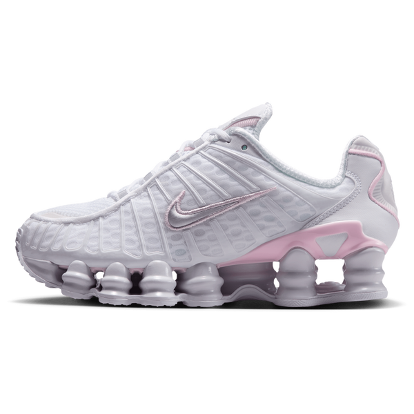 Nike Shox TL - Boys' Grade School - White/Metallic Silver/Pink Foam - Image 2