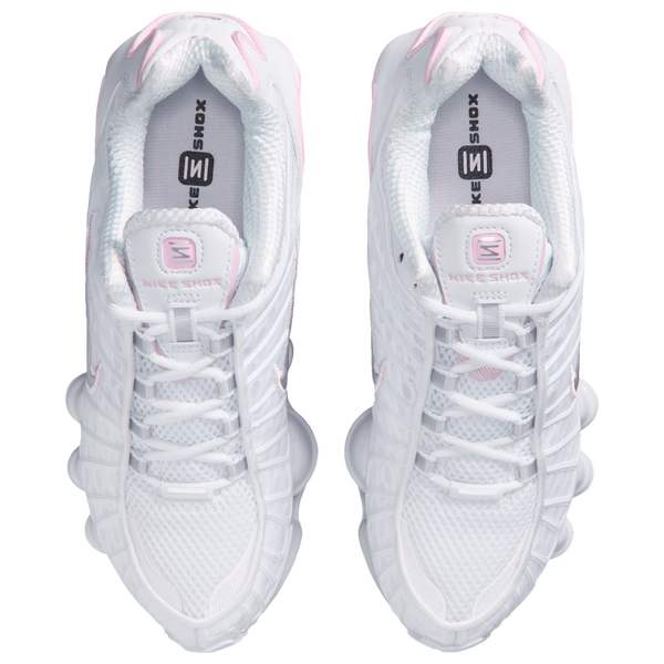Nike Shox TL - Boys' Grade School - White/Metallic Silver/Pink Foam - Image 4