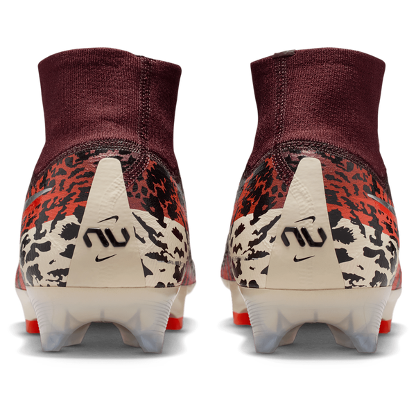 Nike Zoom Superfly 10 Elite FG - Men's - Mtlc Silver/Burgundy Crush/Univ Red - Image 3