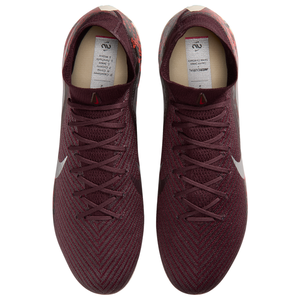 Nike Zoom Superfly 10 Elite FG - Men's - Mtlc Silver/Burgundy Crush/Univ Red - Image 4