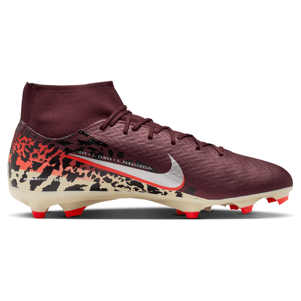 Nike Zoom Superfly 10 Academy FG/MG - Men's - Burgundy Crush/Univ Red/Mtlc Silver