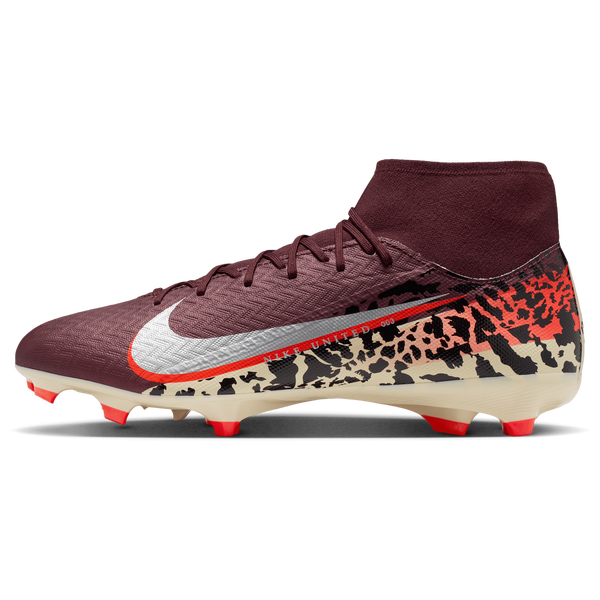 Nike Zoom Superfly 10 Academy FG/MG - Men's - Burgundy Crush/Univ Red/Mtlc Silver - Image 2