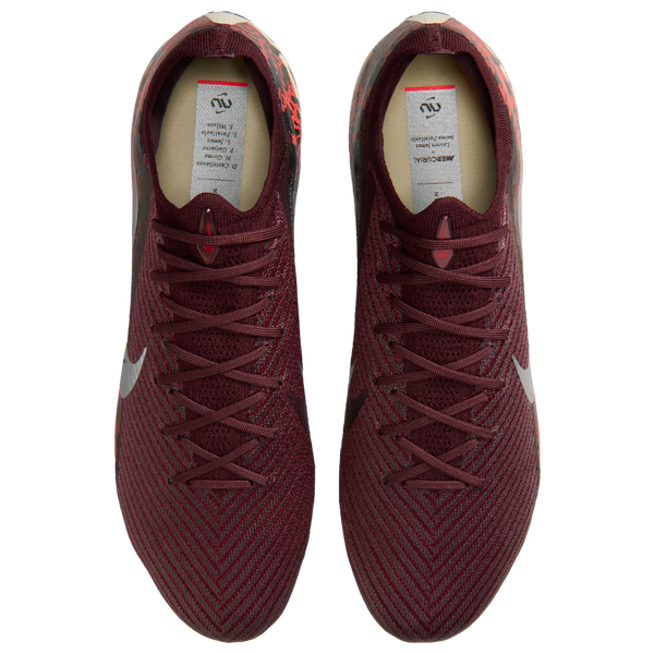 Nike Zoom Vapor 16 Elite FG - Men's - Burgundy Crush/Mtlc Silver/Univ Red - Image 4
