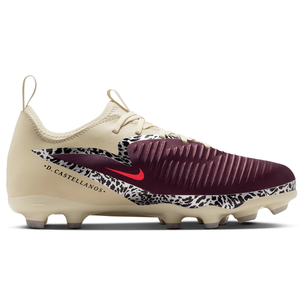Nike Phantom 6 Low Academy FG/MG - Boys' Grade School - Burgundy Crush/University Red/Fossil
