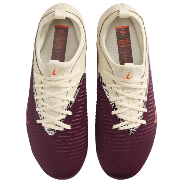 Nike Phantom 6 Low Academy FG/MG - Boys' Grade School - Burgundy Crush/University Red/Fossil - Image 4