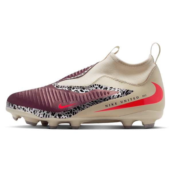 Nike Phantom 6 High Academy FG/MG - Boys' Grade School - Burgundy Crush/Fossil/University Red - Image 2