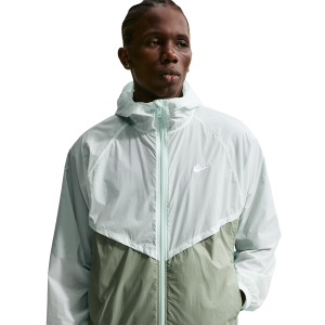 Nike Windrunner Lightweight Unlined FZ UV Jacket - Men's - Barely Green/White/Jade Horizon