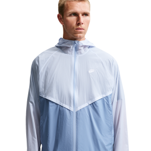 Nike Windrunner Lightweight Unlined FZ UV Jacket - Men's - Hydrogen Blue/Work Blue/White