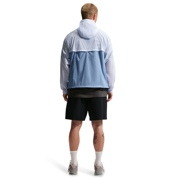Nike Windrunner Lightweight Unlined FZ UV Jacket - Men's - Hydrogen Blue/Work Blue/White - Image 4