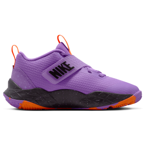 Nike Team Hustle D 12 SE - Boys' Grade School - Bright Violet/Black/Total Orange