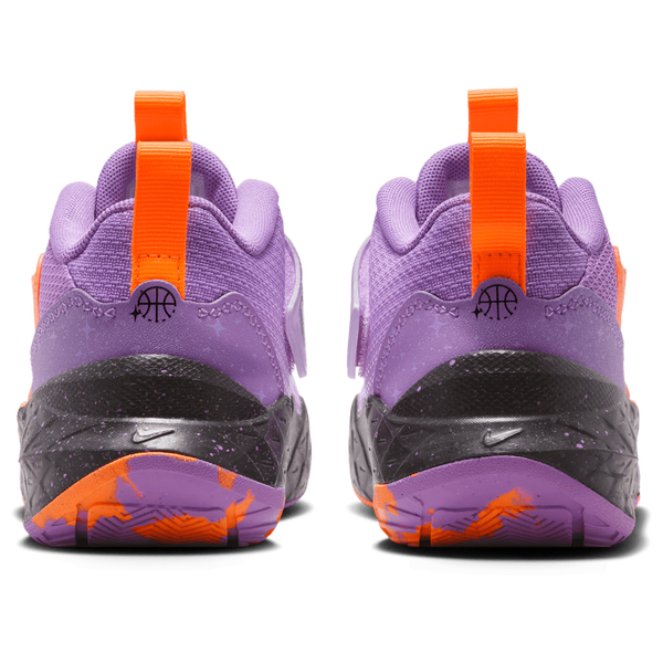 Nike Team Hustle D 12 SE - Boys' Preschool - Bright Violet/Black/Total Orange - Image 3