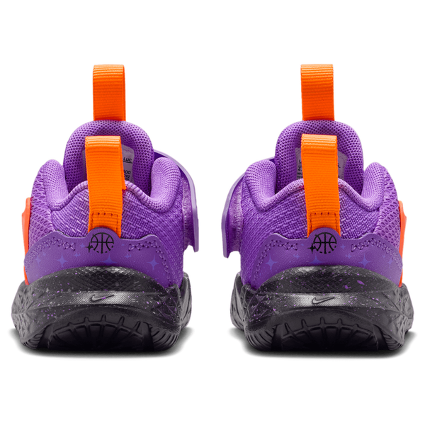 Nike Team Hustle D 12 SE - Boys' Toddler - Bright Violet/Total Orange/Black - Image 3