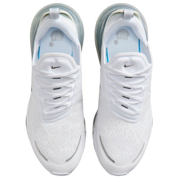 Nike Air Max 270 Premium - Men's - White/Metallic Silver - Image 4