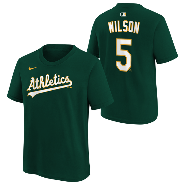 Nike MLB Athletics Kids Name & Number T-Shirt - Youth - Green