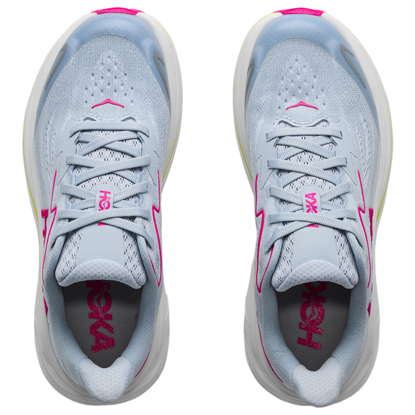HOKA Clifton 10 - Girls' Grade School - Grey/Pink - Image 4