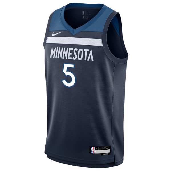 Nike Anthony Edwards Timberwolves Icon Jersey - Boys' Grade School - Rush Blue - Image 2