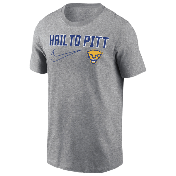 Nike Univ of Pittsburgh Alternate Logo 4 T-Shirt - Men's - Gray