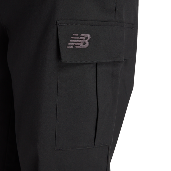 New Balance Cotton Twill Cargo Pants - Men's - Black/Black - Image 6