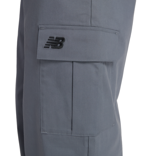 New Balance Cotton Twill Cargo Pants - Men's - Grey/Black - Image 6