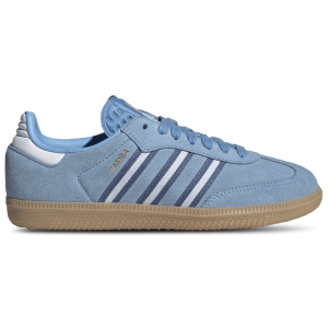 adidas Samba - Boys' Grade School - Crew Blue/Light Blue/White