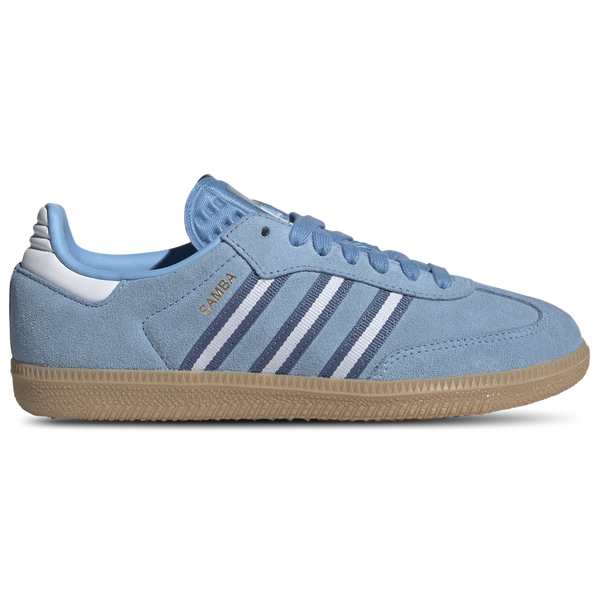 adidas Samba - Boys' Grade School - Crew Blue/Light Blue/White