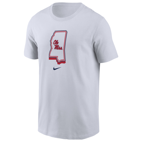 Nike Ole Miss Alternate Logo 1 T-Shirt - Men's - White