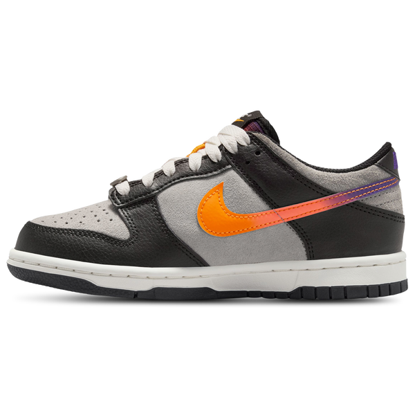 Nike Dunk Low - Boys' Grade School - Grey/Purple/Orange - Image 2