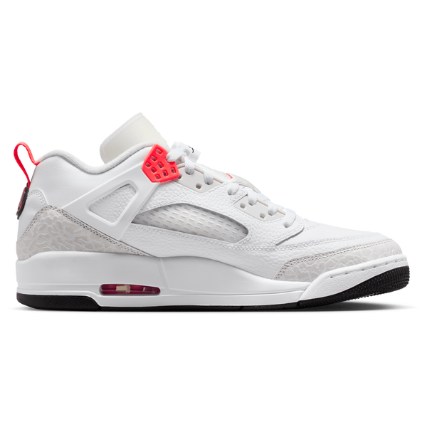 Jordan Spizike Low - Men's - White/Bright Crimson/Vast Grey