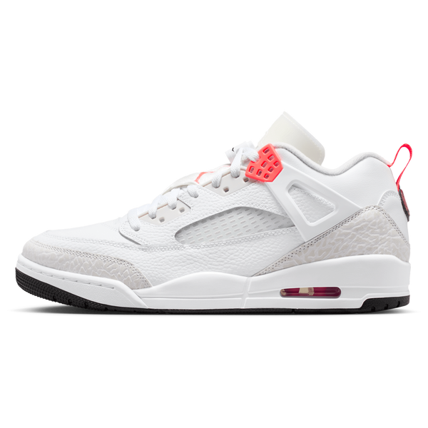 Jordan Spizike Low - Men's - White/Bright Crimson/Vast Grey - Image 2