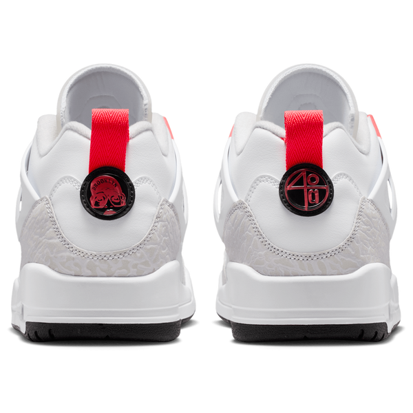 Jordan Spizike Low - Men's - White/Bright Crimson/Vast Grey - Image 3