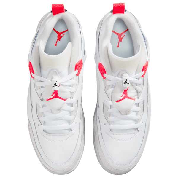 Jordan Spizike Low - Men's - White/Bright Crimson/Vast Grey - Image 4